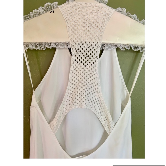 A.L.C Crochet- Paneled Crepe Dress - Picture 4 of 10